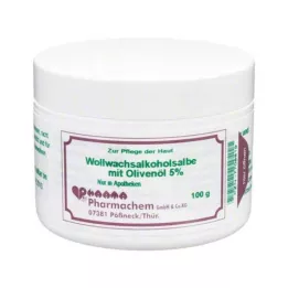 WOLLWACHSALKOHOLSALBE m.huile dolive 5%, 100 g