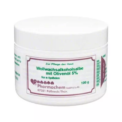 WOLLWACHSALKOHOLSALBE m.huile dolive 5%, 100 g