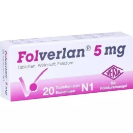 FOLVERLAN 5 mg comprimés, 20 pcs