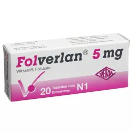 FOLVERLAN 5 mg comprimés, 20 pcs