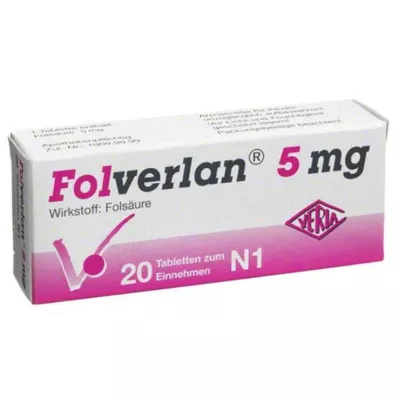Folverlan 5 mg comprimés, 20 pc