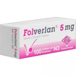 FOLVERLAN 5 mg Comprimés, 100 pcs