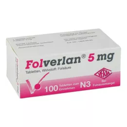 FOLVERLAN 5 mg Comprimés, 100 pcs