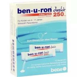 BEN-U-RON direct 250 mg granulés fraise/vanille, 10 pcs
