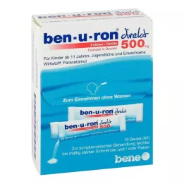 BEN-U-RON direct 500 mg Granulés fraise/vanille, 10 pcs