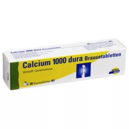 CALCIUM 1000 dura comprimés effervescents, 20 pc