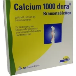 CALCIUM 1000 dura comprimés effervescents, 100 pc