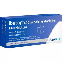 IBUTOP 400 mg Comprimés pelliculés contre la douleur, 20 comprimés