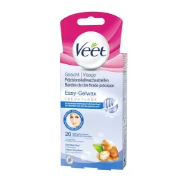 VEET Bandes de cire froide pour le visage, 20 pces