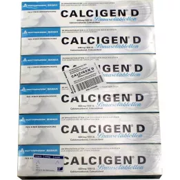 CALCIGEN D 600 mg/400 U.I. Comprimés effervescents, 120 pièces