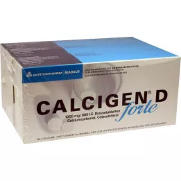 Calcigen D forte 1000 mg / 880 UI comprimés effervescents, 120 pc