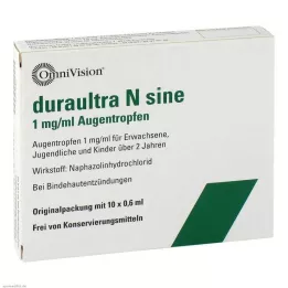 Gouttes oculaires Duraultra N sinus, 10x0,6 ml