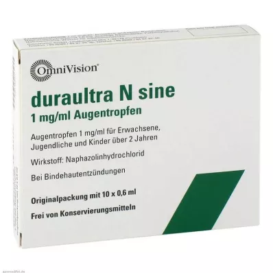 DURAULTRA N sine Collyre, 10X0.6 ml DURAULTRA N sine Collyre, 10X0.6 ml