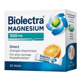 BIOLECTRA Magnésium 300 mg Direct Orange, 20 sticks