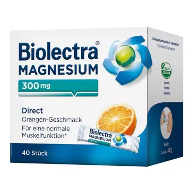 BIOLECTRA Magnésium 300 mg Direct Orange, 40 sticks