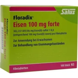 FLORADIX Fer 100 mg forte comprimés pelliculés, 100 pc