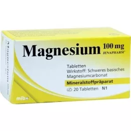 MAGNESIUM 100 mg Jenapharm comprimés, 20 pc