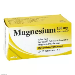 MAGNESIUM 100 mg Jenapharm comprimés, 20 pc