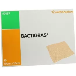 BACTIGRAS Compresse de paraffine antiseptique 10x10 cm, 10 pces