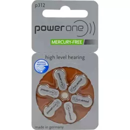 BATTERIEN PowerOne 312, 6 pces