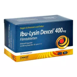 IBU-LYSIN Dexcel 400 mg comprimés pelliculés, 50 pc
