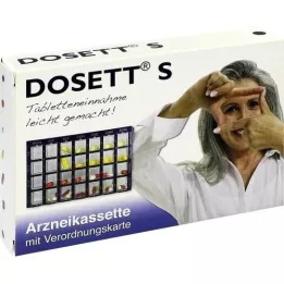 DOSETT S Cassette à médicaments bleue, 1 pc