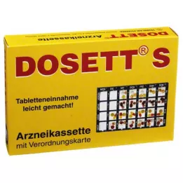 DOSETT S Cassette à médicaments bleue, 1 pc
