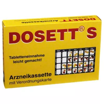 DOSETT S Cassette à médicaments bleue, 1 pc