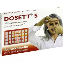 DOSETT S Cassette à médicaments rouge, 1 pc