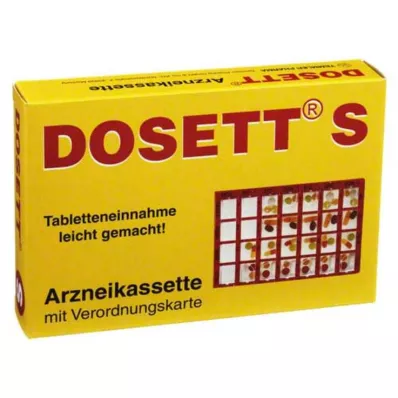 Dosett S cassette de médecine rouge, 1 pc