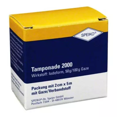 Tamponade 2000 2cmx5m imbibée, 1 pc