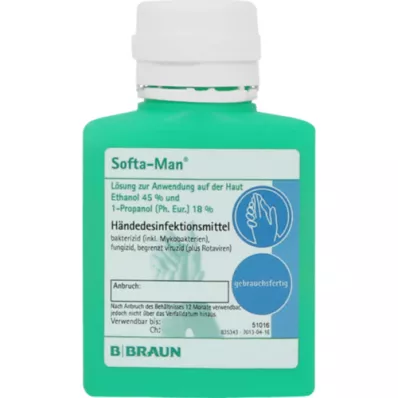 SOFTA MAN Bouteille de désinfection des mains pour blouse, 100 ml