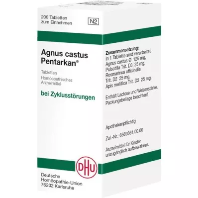 AGNUS CASTUS PENTARKAN Comprimés, 200 pcs
