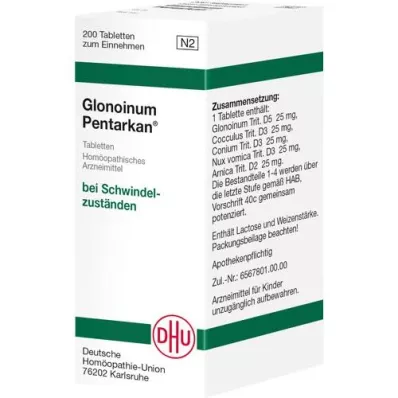 GLONOINUM PENTARKAN Comprimés, 200 pcs