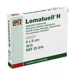 LOMATUELL H Tulle à pommade 5x5 cm stérile, 10 pces