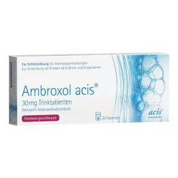 AMBROXOL acis 30 mg comprimés buvables, 20 pc
