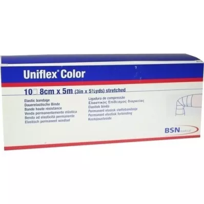 UNIFLEX Bandes universelles 8 cmx5 m bleu, 10 pces