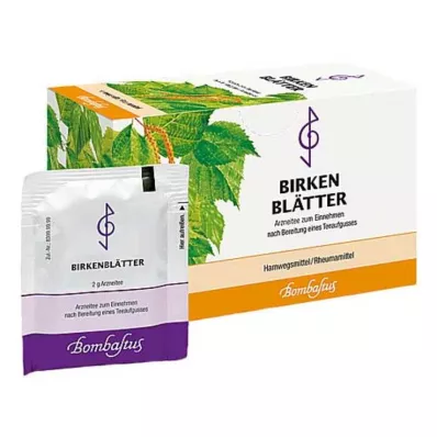 Sachets filtrants pour thé aux feuilles de bouleau, 20X2 g