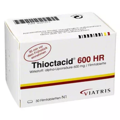 Thioctacid 600 HR comprimés pelliculés, 30 pc