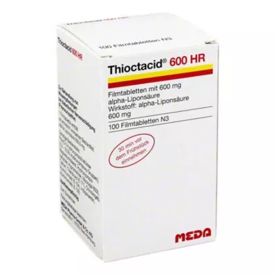 Thioctacid 600 HR comprimés pelliculés, 100 pc