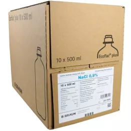 ISOTONE Solution saline 0,9% Braun Ecoflac Plus, 10X500 ml