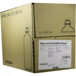 AQUA AD injectabilia Ecoflac Plus, flacon de perfusion, 10X500 ml