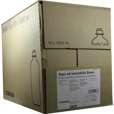 Aqua AD Injectabilia Ecoflac Plus solution pour perfusion, 10X1000 ml Aqua AD Injectabilia Ecoflac Plus solution pour perfusion, 10X1000 ml