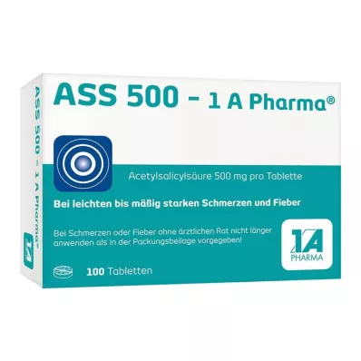ASS 500 comprimés 1A Pharma, 100 pc