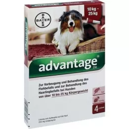 ADVANTAGE 250 Solution pour chiens 10-25 kg, 4 pces