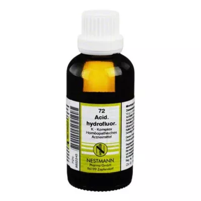 ACIDUM HYDROFLUORICUM Complexe K n° 72 Dilution, 50 ml