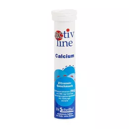 ACTIVLINE Comprimés effervescents de calcium au citron, 20 pc