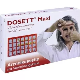 DOSETT Maxi cassette à médicaments rouge, 1 pc