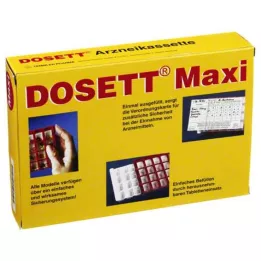 DOSETT Maxi cassette à médicaments rouge, 1 pc