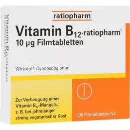 VITAMIN B12-RATIOPHARM 10 μg Comprimés pelliculés, 100 pc